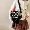 Bolsa de Muñeca Versátil Diaria Estilo Nuevo Ins Dibujo Animado Color Contrastante Corazón de Niña Pequeña Negra Diagonal Bolso de Juguete Versátil