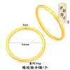 Pulseras Chapadas en Oro Dinastía Tang al por Mayor, Artesanía Tradicional, Color Duradero, Lujo Ligero, Sensación de Alta Gama, Pulseras Sólidas Retro de Banda Lisa para Mujer