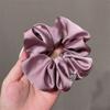Anel de cabelo de cetim com cólon, elegante corda de cabelo de seda francesa da Coreia do Sul, acessórios de cabelo com tendão de borracha, cabelo retrô macio