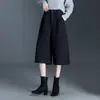 Pantalones de lana de moda para mujer, pantalones de bota Martin de alta gama para otoño e invierno, nuevos pantalones casuales versátiles de pierna ancha de cintura alta para adelgazar 2026