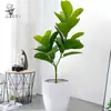 Flores Artificiais e Plantas Verdes Nórdicas Transfronteiriças, Árvores Artificiais Ficus Lyrata de Luxo Leve de Alta Qualidade, Plantas de Chão para Jardim Residencial