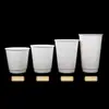 Taza de Papel Blanca Desechable de Doble Capa para Café con Tapa para Bebidas Calientes y Frías Taza para Té con Leche Calibre 90 Taza de Embalaje Extra Gruesa para Uso Comercial