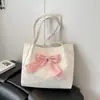 Bolsas de Mujer de Nicho de Moda 2025 Nueva Moda Ins Casual Versátil Bolso de Mano Bolso Tote de Hombro con Lazo Bolso Marinero