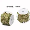 Venta directa de fábrica hilo de cera de hoja verde decoración DIY color ratán cuerda de cáñamo de hoja cuerda de cáñamo de hoja verde manual para jardín de infantes