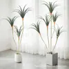 Árbol de Yuca Artificial Planta Verde Artificial Interior Sala de Estar Tienda Árbol de Yuca de Poste Delgado Sangre de Dragón Planta Grande de Piso en Maceta Decoración