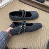 Zapatos Planos Ligeros Estilo Retro con Felpa Cálida Zapatos de Algodón para Mujer 2025 Nuevo Invierno Suela Suave Zapatos Mary Jane