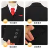Conjunto de traje para niños, traje formal de anfitrión/caballero para niños, atuendo de actuación para recital de piano, chaqueta de traje para el primer cumpleaños de niña de las flores