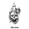 Tbs Cross-Border se especializa en Pegatinas de Tatuaje de Animales en Blanco y Negro y Florales Coloridos para Medio Brazo, Unisex, Estilo Europeo y Americano