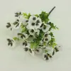 Amazon Flor Artificial Transfronteriza, Maceta de Plástico con Pensamientos, Pequeño Ramo de Flores para Arreglo, Flores para Decoración de Jardín