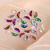Nova meia borboleta Nail Art diamante super flash K9 strass colagem aurora flor de cerejeira rosa cristal unha ornamento