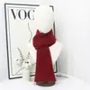 Bufanda de Punto Nuevo Estilo Otoño e Invierno, Hecha a Medida, Color Sólido, Suave y Acogedora, Moderna y Versátil para Parejas, Estilo Coreano Simple, Bufanda Cálida para el Cuello para Estudiantes