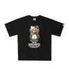 Camiseta de Manga Corta de Verano Hellokitty25 Estilo Nuevo Estampado de Letras Milo Corte Holgado para Hombres y Mujeres Parejas