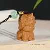 Sândalo Verde Tigre Bebê Chaveiro Portátil Estilo Retrô Casal Masculino e Feminino Pingente de Celular Pingente do Signo de Tigre