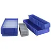 Caja de Plástico Dividida Engrosada, Caja de Plástico para Almacenamiento y Organización de Tornillos, Caja de Herramientas Rectangular