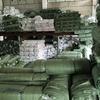 Bolsa tejida de plástico verde directa de fábrica de Guangdong, bolsa de piel de serpiente, saco largo de tela, bolsa de embalaje, bolsa tejida