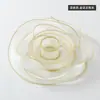 Cinta de Hilo de Cola de Pez con Borde Dorado de 4 cm Hilo de Poliéster Ramo de Flores Pastel Floral Caja de Regalo Cinta de Lazo DIY