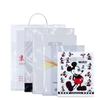 Bolsas de plástico portátiles para ropa, bolsas de plástico gruesas para embalaje, bolsas de plástico PE para compras, bolsas de mano de boca plana con impresión de logotipos.