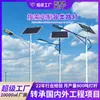 Postes de Luz Solar Externos para Novas Áreas Rurais Postes de Rua Solares Externos de Alta Luminosidade com Braço Único/Duplo Poste Reto