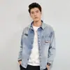 Jaqueta Masculina Elegante para Primavera e Outono Estilo High Street da Moda Marca Ins Estilo Hong Kong Estilo Japonês Estilo Harajuku Estilo Coreano Jaqueta Solta da Moda