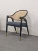 Casa de Huéspedes Estilo Retro Chino Estilo Wabi-Sabi Salón de Banquetes Restaurante Habitación Privada Madera Maciza Ratán Lujo Ligero Silla de Comedor con Reposabrazos Silla de Diseñador