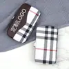 Estuche de Cortaúñas a Cuadros Set de Cortaúñas Portátil Herramienta de Limpieza de Oídos Set Regalo para Actividades