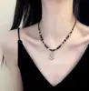 Nuevo Collar con Candado de Seguridad de Campana Estilo Chino para Mujer Diseño de Nicho Sentido Retro Cadena para Clavícula Cadena para Suéter Estilo Retro
