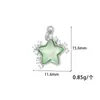 Colar com Pingente Banhado a Ouro 14K Estrela Diamante Borla Moda Feminina Versátil Estilo Ins Pingente Pentagrama Acessórios