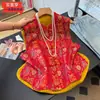 Colete Reversível de Seda de Alta Qualidade Estilo Chinês Novo Primavera Pesado Cetim Jacquard Renda Bordada Barra Curva