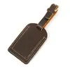 Etiqueta de equipaje de cuero Crazy Horse vintage transfronteriza, Etiqueta para bolsa de viaje de cuero genuino, Etiqueta creativa para maleta, Etiqueta de equipaje