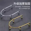 Accesorios para Vallas de Carrito de Comedor, Columnas Decorativas Doradas, Barandillas Negras para Gabinete de Vino, Conectores de Muebles, Sólido