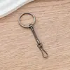 Chaveiro 25mm Corrente Cobra com Fivela de Pedra Vermelha Pingente Antiperda USB Chaveiro Galvanizado Corrente Osso de Cobra Fivela Vermelha para Cintura