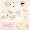 Mouse Pad Gatinho Fofo Tamanho Super Grande Tapete para Mesa de Escrita Infantil Desenho Animado Impermeável Couro Estação de Trabalho para Meninas Pad de Computador