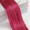 Ventas Directas de Fábrica de Accesorios de Boda de Gama Alta, Cortinas de Hilo Plateado, Rueda de la Fortuna para Bodas, Decoración de Fondo que No se Enreda, Anillos para Techo