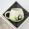 Taza de Té Floral Oso Querido - Taza de Té Personalizada Especial, Juego de Té de Cerámica Kung Fu, Taza de Degustación, Taza para Beber