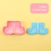 Serie de Elfos Navideños Molde para Galletas 3D Simulación DIY Diseño de Presión Tridimensional Molde para Imprimir y Cortar Galletas