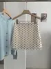 Falda KEKEZOON de Malla Patchwork de Lunares Anti-Exposición Línea A para Mujer, Nueva Falda Media Versátil Estilo Coreano Otoño 8867
