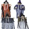 Accesorios de decoración de bruja de Halloween, gasa luminosa con control de voz, adornos fantasma colgantes, juego de accesorios de diseño de escena de fiesta