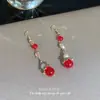 Nuevos Pendientes Largos con Borlas Estilo Chino para Mujer, Pendientes de Alto Nivel Estilo Antiguo Dinastía Han, Pendientes Retro Estilo Año Nuevo