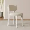 Silla moderna minimalista nórdica para el hogar de madera maciza, silla de diseñador italiano de lujo ligero con respaldo, silla de comedor para apartamentos pequeños