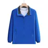 Chaqueta Exterior con Logo Impreso para Primavera y Otoño, Ropa de Montañismo Exterior Estilo Nuevo, Chaqueta Deportiva con Bloques de Color y Cuello Alto para Hombre y Mujer, Ropa de Trabajo