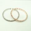 Fabricante de Origen Brazalete Elástico Abierto de Diamantes Completos Celebridad Simple Femenino Exquisito Brazalete de Aro Regalo para Estudiante Venta al por Mayor