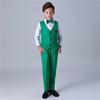 Traje de Actuación de Coro Infantil de Año Nuevo Traje de Pantalones con Tirantes de Lentejuelas para Niño Chaleco Traje Traje de Actuación de Recitación Infantil