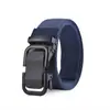 Cinturón Duradero con Hebilla de Pasador Multitaladro para Hombre, Cinturón Resistente de Lona para Hombre, Longitud Extendida, Versátil para Estudiantes, Entrenamiento Militar, Jeans
