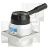 Válvula manual de quatro vias e três posições K34R6-8D painel de bico inferior manual de instalação válvula pneumática reversora garantia de um ano