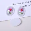 Nuevos Accesorios de Impresión de Perlas de Medio Rostro de Alto Brillo DIY Funda para Teléfono Móvil Accesorios para el Cabello Tocado Pasador Pasador Material de Parche Hecho a Mano