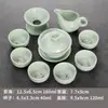 Conjunto de Xícaras de Chá Doméstico Conjunto de Chá Celadon Cerâmica Bule Simples Bandeja de Chá Conjunto Completo de Chá Kung Fu Fabricante Atacadista