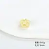Pulsera de Cuerda para la Mano Nudo Flor de Durazno Tejida a Mano Pura Pulsera Cuentas Espaciadoras Accesorios DIY Semi-Terminado Nudo Plano Anillo Dorado