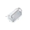 Bolsa Mini Cuadrada de Malla para Cosméticos Portátil Bolsa de Malla Bolsa de Almacenamiento para Cable de Datos de Teléfono Móvil Bolsa de Almacenamiento Transparente Simple