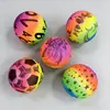 Pelota de Juguete de Dibujos Animados Arcoíris de PVC de 8.5 pulgadas, Balón de Voleibol Colorido Inflable Grande para Niños, Venta Caliente al Por Mayor en el Mercado Nocturno