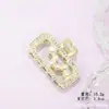 Nuevo Clip para Flequillo Francés, Exquisita Pinza para el Cabello de Perla Pequeña, Clip de Tiburón de Joyería de Gama Alta de Nicho para Cabello Semi-Recogido